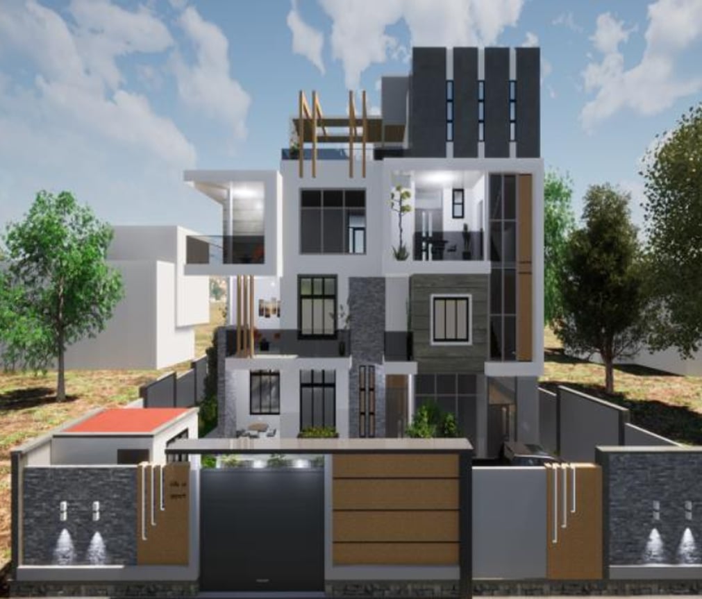 Construction d'un immeuble appartement R+3 à Kinshasa