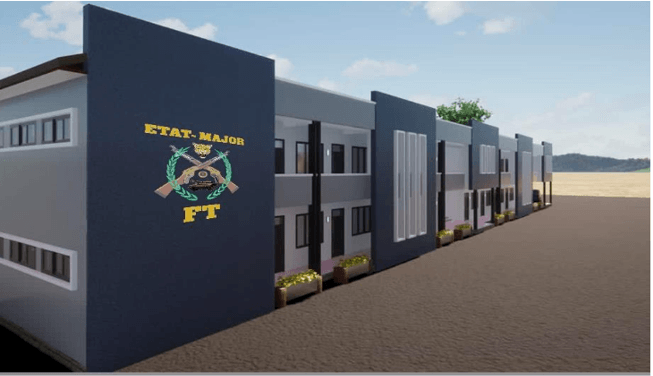 Transformation des parkings de la Force Terrestre en bureaux — Gombe, Kinshasa